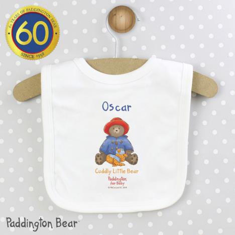 Personalised Paddington Bear For Baby Bib Extra Image 2